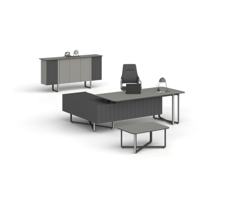 Efor Ofis ve Büro Makam Takımı 240 cm Masalı 240 cm dolaplı